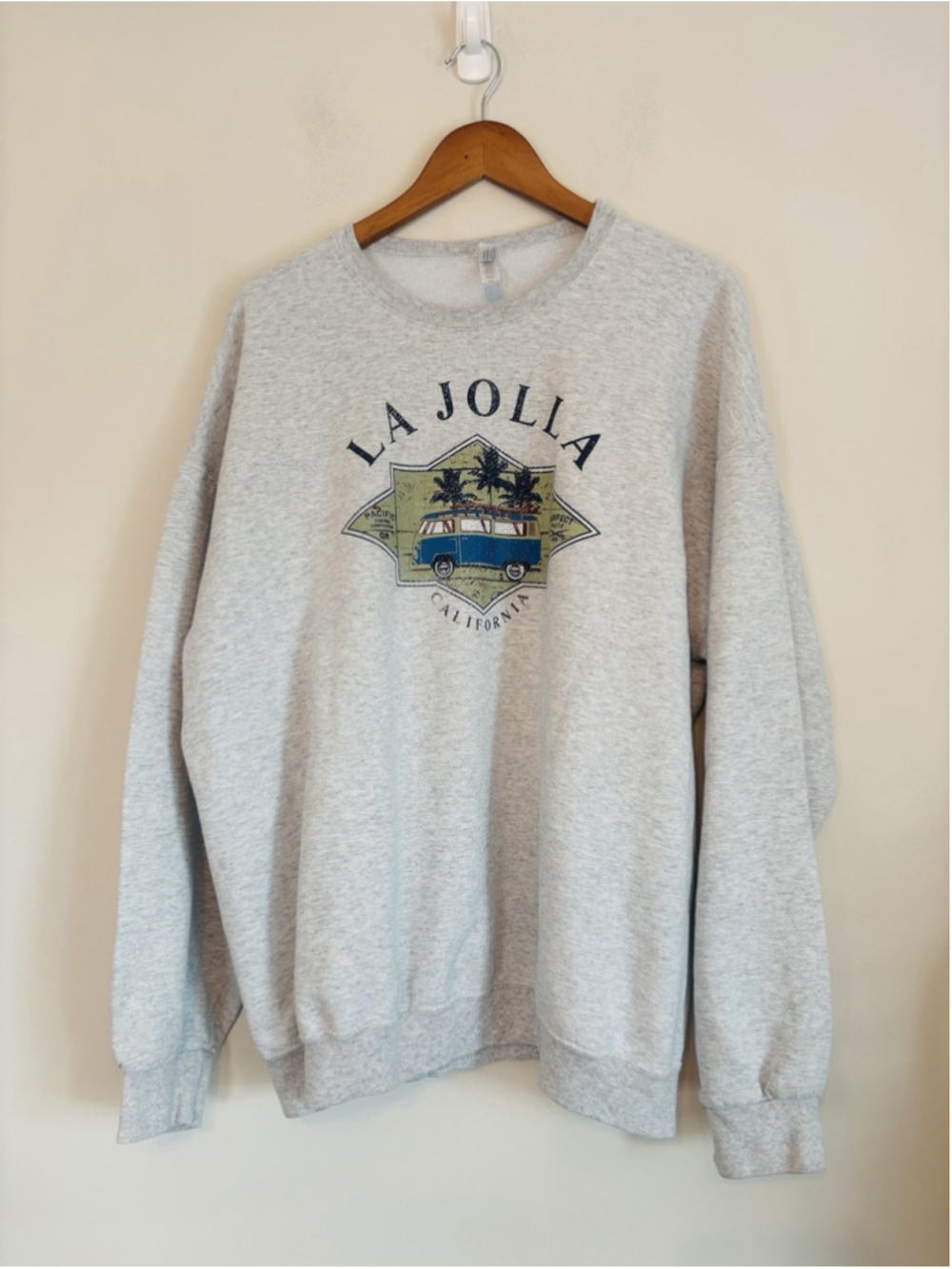 Jerzees La Jolla California Crewneck Sweatshirt 2XL Made in USA